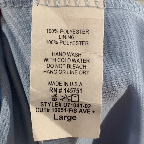 Peach Love Blue Floral Halter Neck Sleeves Dress - Picture 10 of 10